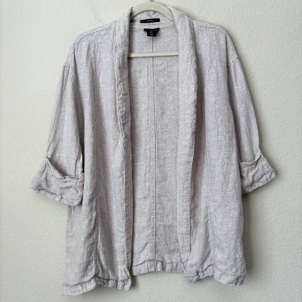 Light Beige Open-Front Women's Jacket - Tahari